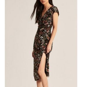Abercrombie & Fitch Black Floral Dress